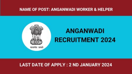 Anganwadi Recruitment 2024- 42 Anganwadi Worker & Anganwadi Helper Post Apply Now Anganwadi Recruitment 2024