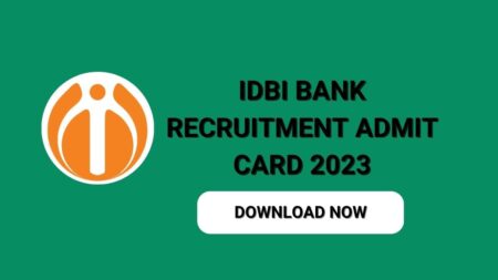 IDBI JAM & Executive Recruitment Admit Card Download Now (Exam on 30 & 31 December 2023) IDBI JAM & Executive Recruitment Admit Card