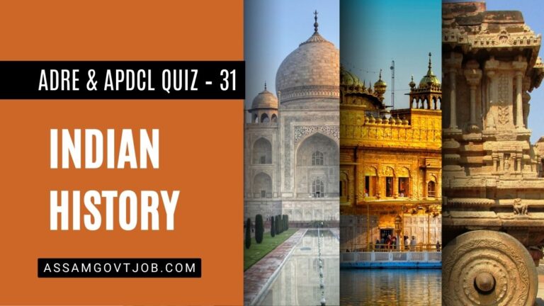 ADRE & APDCL Quiz – 31